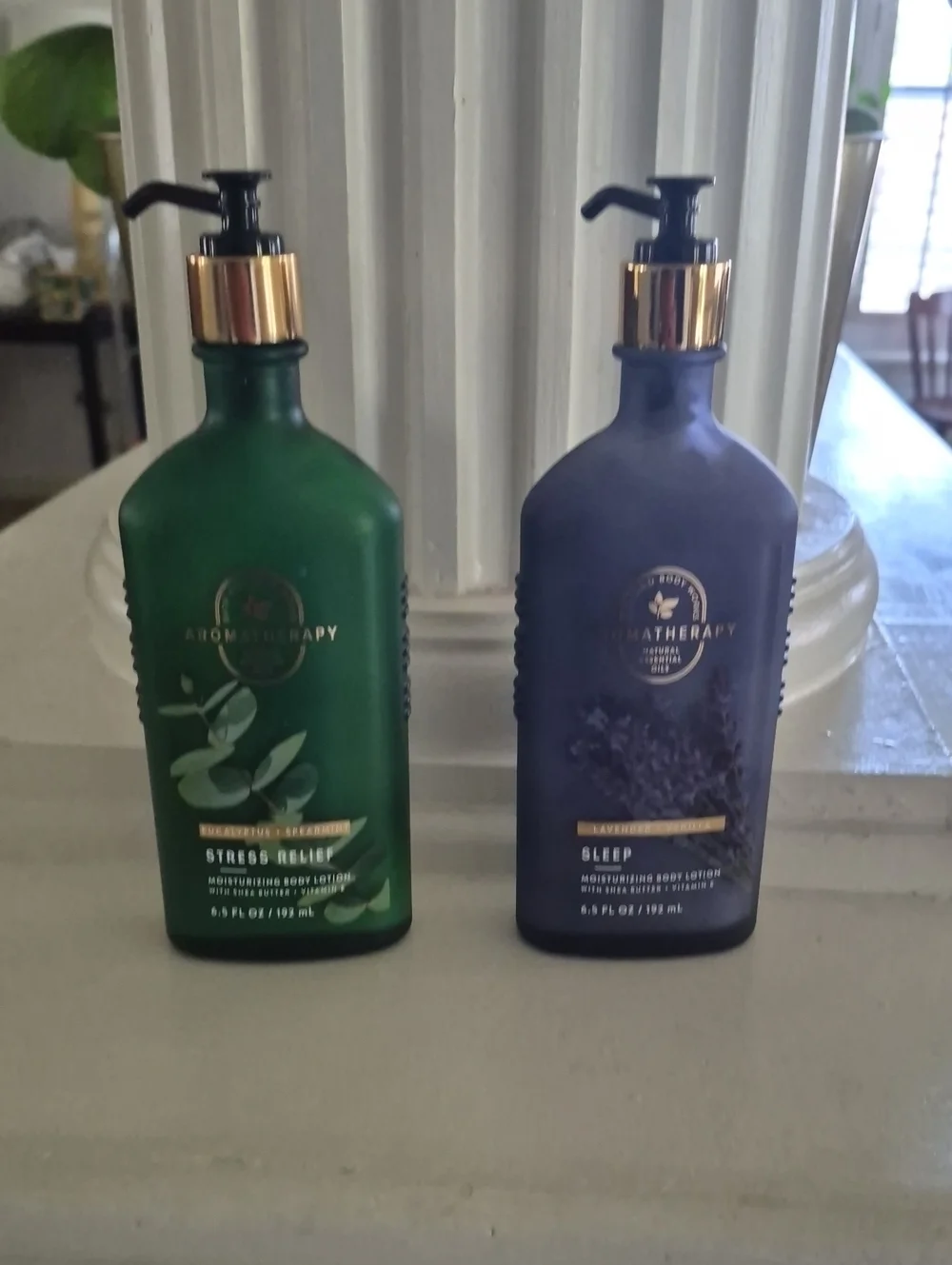 therapy Aromatherapy Moisturizing Body Lotions – Green & Purple Pump Bottles